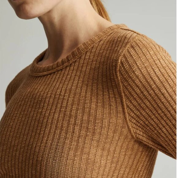 Everlane The Cozy Rib Long-Sleeve Tee NWOT - Picture 4 of 8